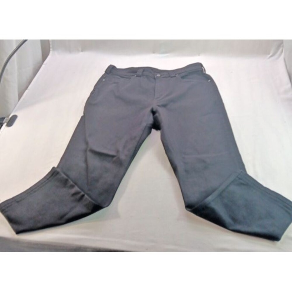 Duluth Trading Ballroom Double Flex Pants Mens 38x30 Black Stretch Relaxed Work